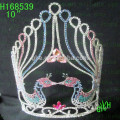 Vente en gros bon marché de la Saint-Valentin Pageant Couronnes Tiara grande couronne de concours